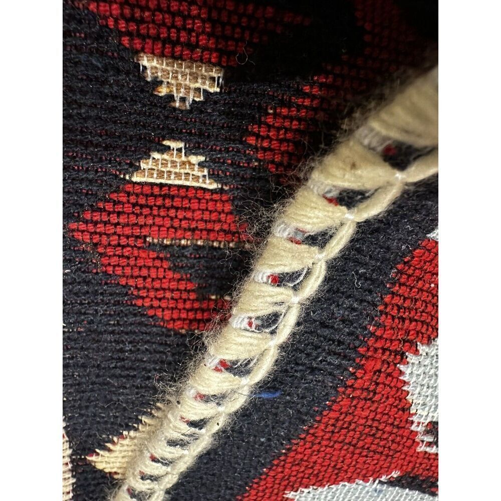 Handmade Reversible 3 X 5 Blanket Rug Aztec Style Rug Thin Cotton Rug Throw Rug - Picture 7 of 10
